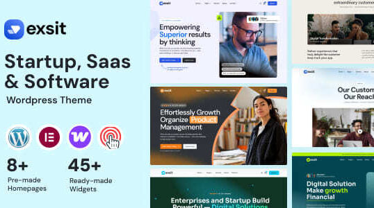 Exsit – Software, SaaS & Startup WordPress Theme