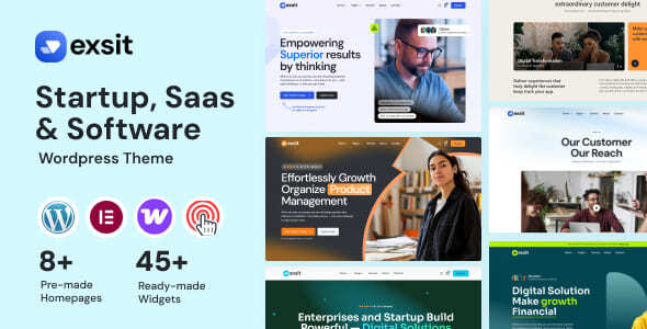 Exsit – Software, SaaS & Startup WordPress Theme