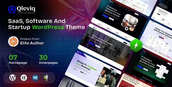 Qleviq – SaaS, Software and Startup WordPress Theme