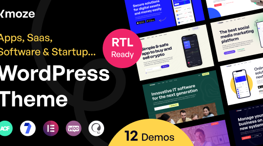 Xmoze – Saas Software Startup WordPress