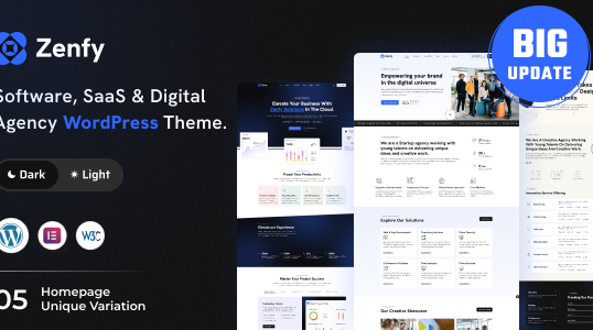 Zenfy – Software, SaaS & Digital Agency WordPress Theme