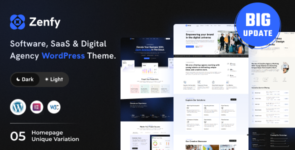 Zenfy – Software, SaaS & Digital Agency WordPress Theme