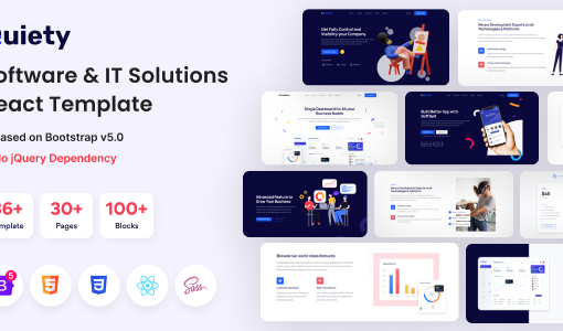 Quiety – Software & IT Solutions React Template