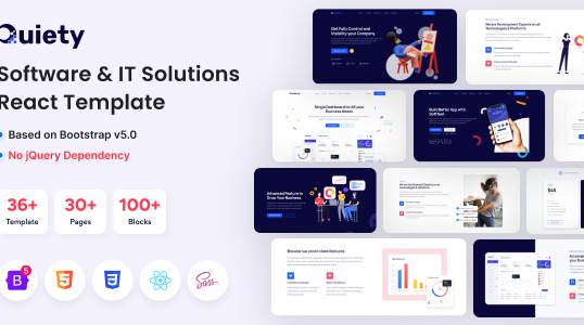 Quiety – Software & IT Solutions React Template