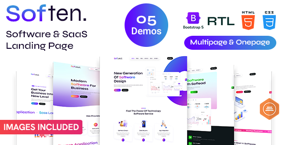 Soften – Software & SaaS Landing Page