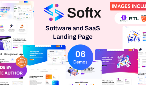 Softx – Software Landing Page
