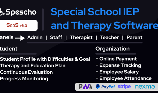 Spescho – Special School IEP and Therapy Software