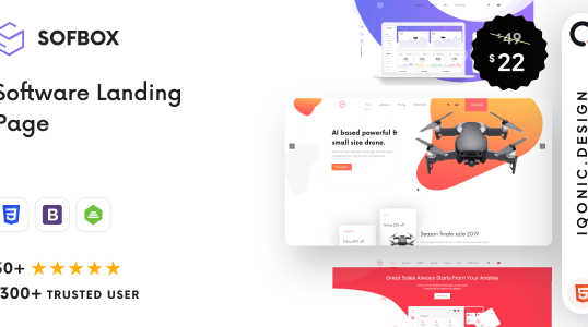 Sofbox – Software Landing Page Template (HTML5)