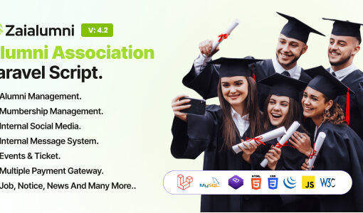 Zaialumni – Alumni Association Laravel Script / Alumni Management Software.