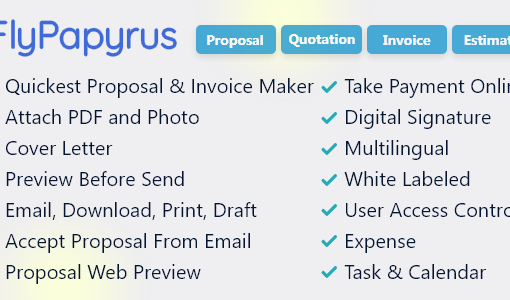 FlyPapyrus – Proposal Invoice and Quotation Software
