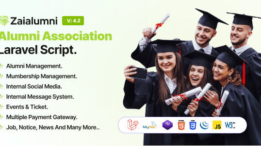 Zaialumni – Alumni Association Laravel Script / Alumni Management Software.