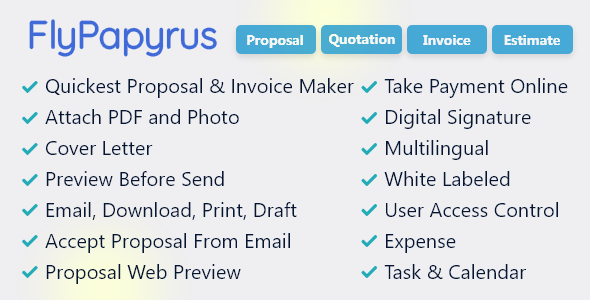 FlyPapyrus – Proposal Invoice and Quotation Software