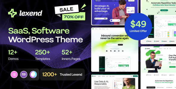 Lexend – Software, SaaS & Startup WordPress Theme
