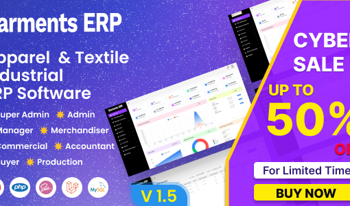 Garments ERP –  Apparel  & Textile Industrial ERP Software