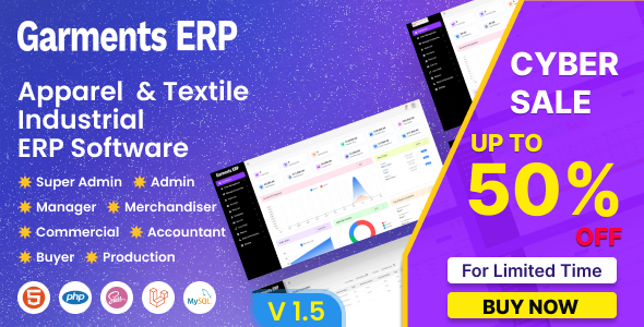 Garments ERP –  Apparel  & Textile Industrial ERP Software
