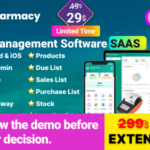 AcnooPharmacy SaaS – Pharmacy Management Software & Flutter App with Admin Panel