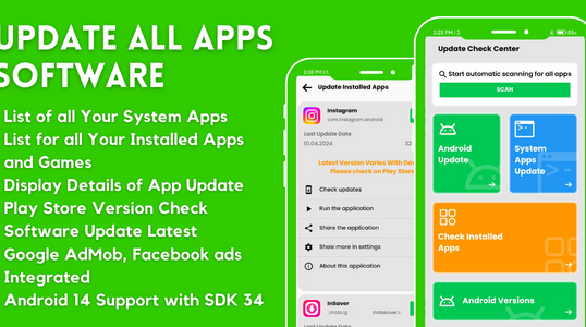 Update All Apps Software with AdMob Ads Android