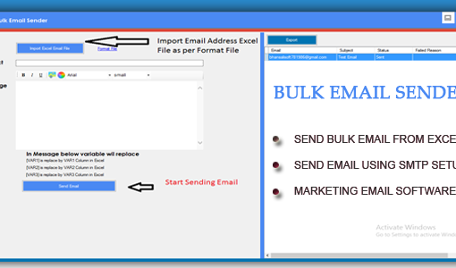 Bulk EMAIL Marketing Software  using Any SMTP