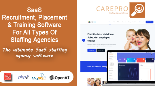SaaS Staffing Agency Software – CarePro