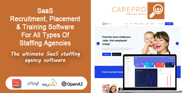 SaaS Staffing Agency Software – CarePro
