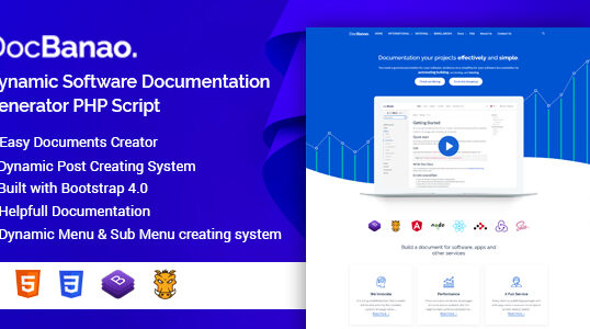 DocBanao – Dynamic Software Documentation Generator PHP Script