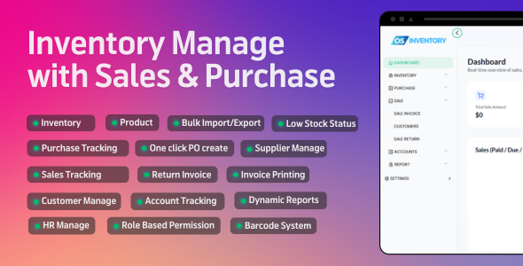 Inventory OS – Inventory Software with Shop Management