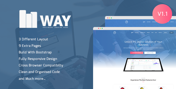 Way – Software Landing Page