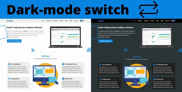 Koshi – Software Application Landing Page Template