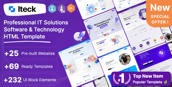 Iteck – Software & Technology HTML Template