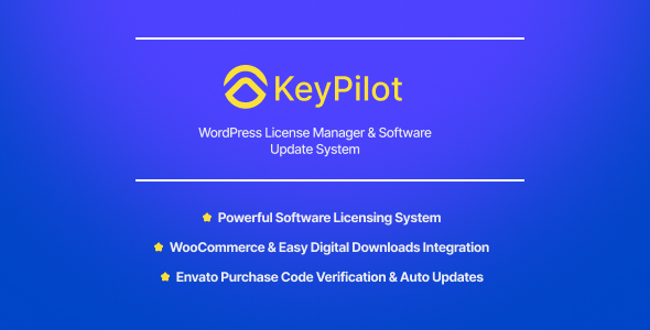 KeyPilot – WordPress License Manager & Software Update System