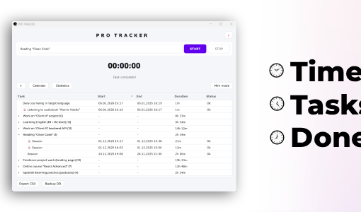 Smart Time Tracker – Offline Desktop Software for Windows
