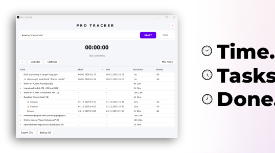 Smart Time Tracker – Offline Desktop Software for Windows