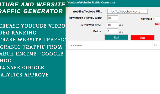 Youtube/Website Traffic Generator Software