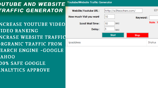 Youtube/Website Traffic Generator Software